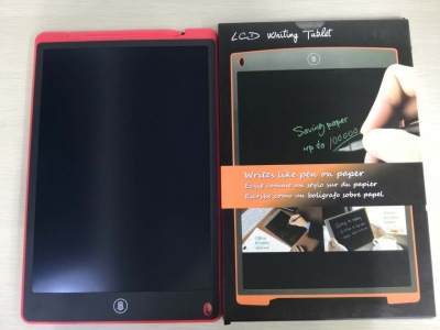 Writing on a 12-inch tablet
