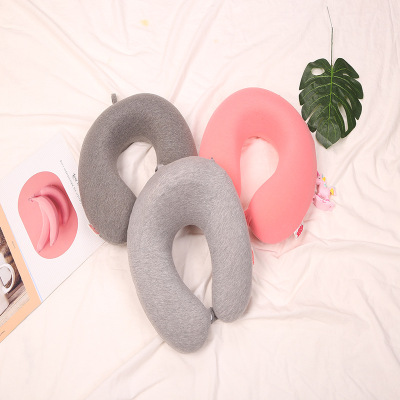 The Creative rechargeable pure cotton u-shaped pillow travel pillow cervical portable neck office supplies pillow pillow