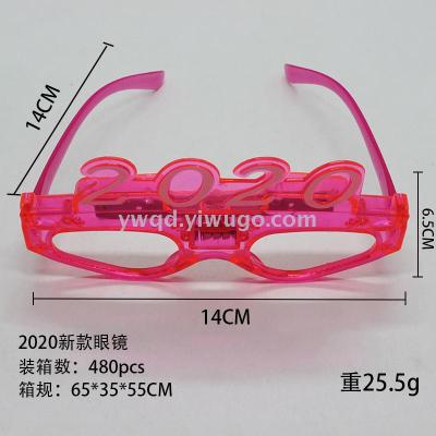 ZD Factory Direct Sales Foreign Trade Popular Style 2020 Luminous Glasses New Year Luminous Glasses