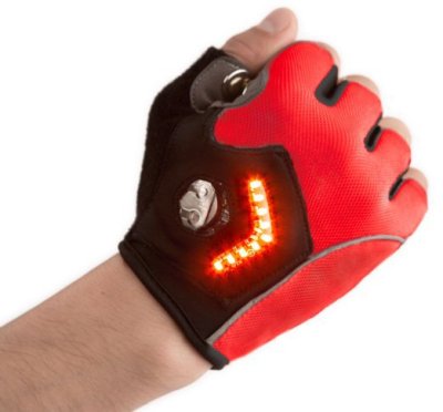 Automatic induction turn signal gloves turn warning gloves