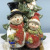 Christmas presents from Santa Claus snowman Christmas tree decorations pottery and crafts decorations with towns