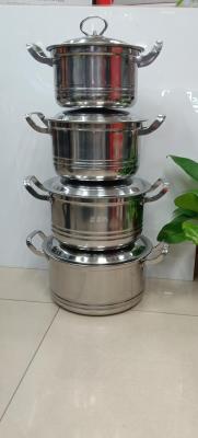 New four-piece set of natural color beautiful taipan milk pot soup pot
