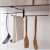 Japanese tieyi revolving towel rack kitchen cabinet towel rack bathroom perforation-free towel rack towel pole hanging p