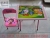 Children's Study Table and Chair School Desk and Chair Foldable Set Children's Dining Table and Chair Cartoon Table and Chair