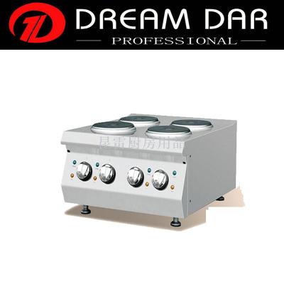 Electric cooking with four heads, including a baking oven