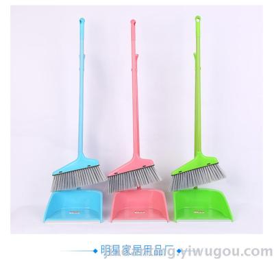 Broom dustpan set combination household soft broom method broom dustpan set sweep dustbin combination plastic sweep