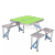 Outdoor connected tables and chairs portable tables and chairs aluminum alloy folding table booth table picnic table