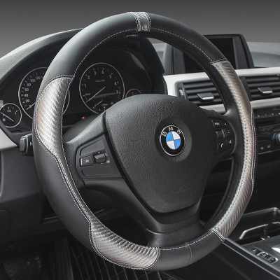 The new steering wheel covers high-gear car carbon fiber pu leather 2019