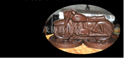 3D motorcycle PE chocolate mold, DIY cake decoration tool, kitchen baking tool chocolate mold