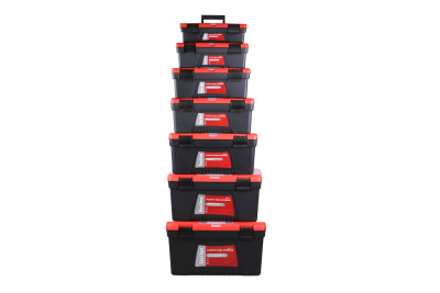 Seven-piece set of plastic toolbox