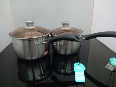 Stainless steel thickened milk pot soup pot induction cooker gas universal pot
