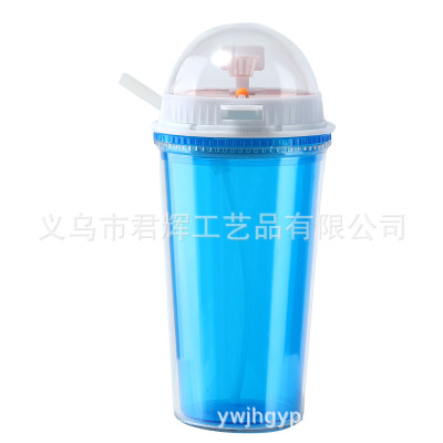 Manufacturers direct DIY pattern basketball Cup Advertising Gift Cup Juice Straw Cup Double Cup