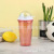 The Manufacturers direct DIY pattern Customized Football Cup Advertising Gift Cup Juice Straw Cup Double Cup