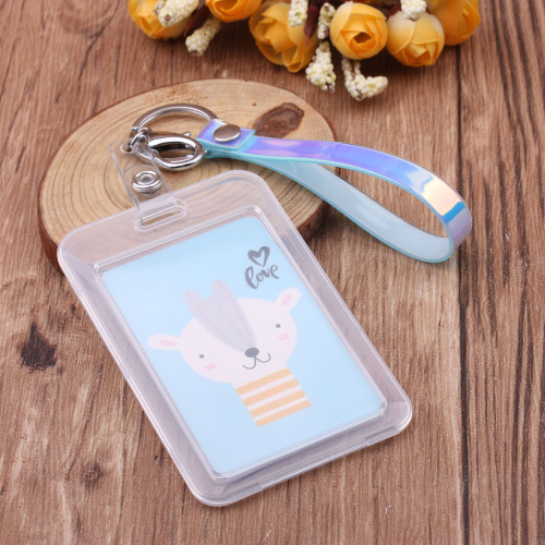 0 Yuan Boutique Student Card Cover with Lanyard Small Fresh School Card Cover Halter Certificate Set Multi-Functional 