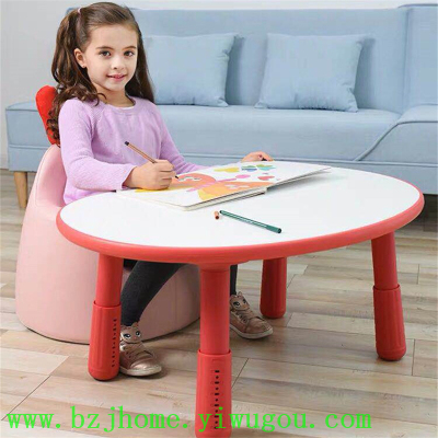 Children's table lifting peanut table infant small table baby learning table and chair toy wooden table pea table