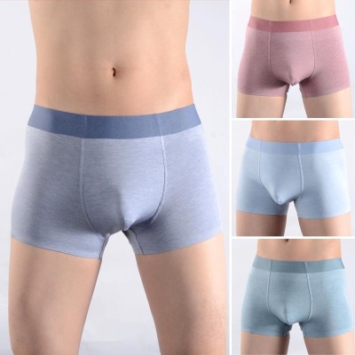 Men's Seamless Underpants Modal Boxer Solid Color Sexy Youth Shorts Zhongshan Underwear Men