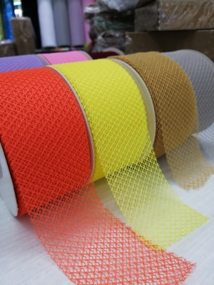 5CM*20Y plums straight edge mesh belt color size can be selected