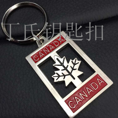 Canada Souvenir Canada Keychain Metal Keychains Alloy Key Ring Canada