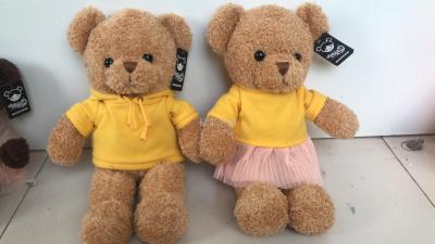 New matching hoodie bear plush toy teddy bear doll cuddle bear doll doll