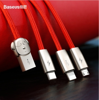 Bex data cable android apple quick charge three in one fuwang charging one tow three data cable camlt-fw09