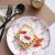Breakfast plate set flamingo 8-inch ceramic western plate bone plate creative Nordic style personality ins dessert plate