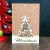 Carved wood Christmas CARDS business greeting CARDS for Christmas