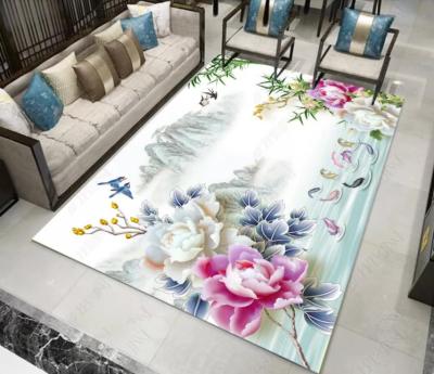 New Chinese style classic carpet sitting room tea table floor mat bedroom bedside carpet Chinese wind can be customized