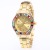Hot style American fashion steel band with diamond lady watch color drill nail digital scale quartz watch wholesale