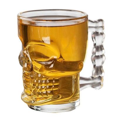 Skull cup glass ghost head mug