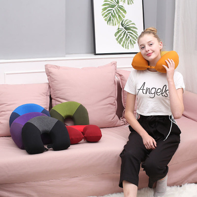 2019 Factory Travel pillow Office Pillow U-shaped pillow Creative fashion neck matching color pillow