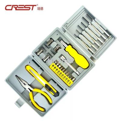 Manufacturer direct sale multi-function 24pc screwdriver combination set electrician household repair outdoor emergency 
