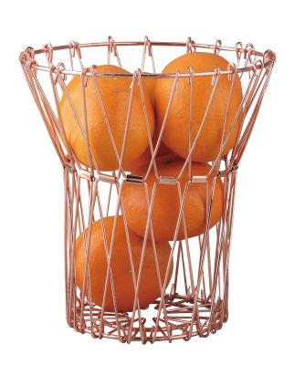 Variegated fruit basket, fruit basket, stainless steel, fruit basket, electroplated fruit basket, folding fruit basket, basket, small basket
