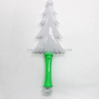 ZD Foreign Trade Popular Style Christmas Luminous Toys Factory Direct Sales Christmas Tree Glow Stick Color Changing Glow Stick