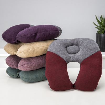 2019 Fashion solid color U-shaped pillow Travel pillow Office Pillow Neck pillow Advertising Gifts Wholesale