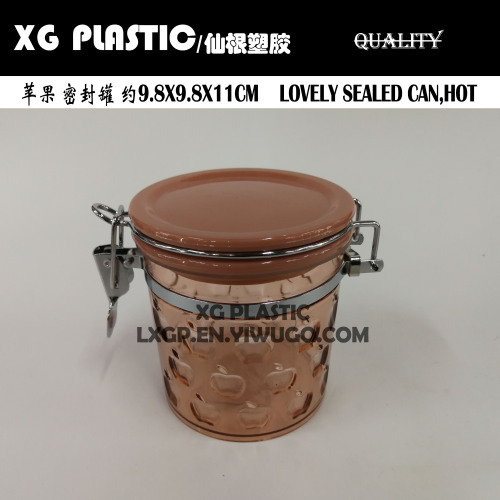 550ml Transparent Color Sealed Jar Plastic Food Storage Jar Buckle Sealed Jar Fashion Seasoning Bottle Storage Jar 