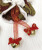 Retro fancy Christmas long-legged Pendant Red screen bell decoration