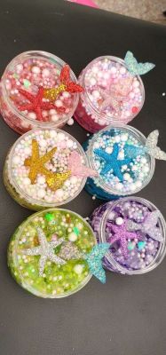 New fantasy flat bead zhuhai crystal slime poke mud DIY colorful glitter shell