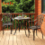 Balcony desk and chair small tea table 3 piece set of cast aluminium desk and chair iron art outdoor