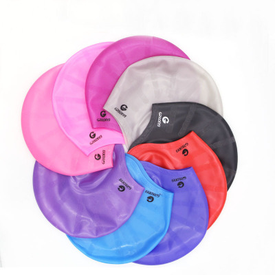 Factory Direct Sales Earmuffs Hat Men and Women Ear-Protecting Swimming Cap Waterproof Long Hair Swimming Cap Silicone Authentic Special Offer