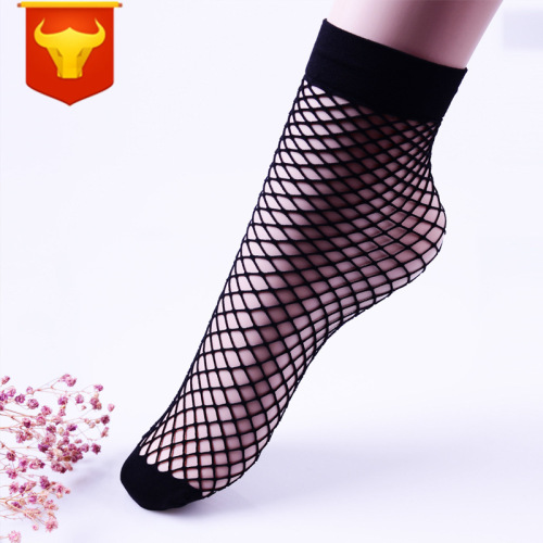 korean fishnet socks women‘s summer mesh socks harajuku retro hollow mesh short net socks plus