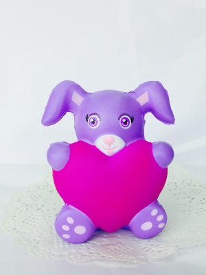 Manufacturer direct sales SQUISHY slow rebound PU pressure relief release knead toy simulation animal love rabbit