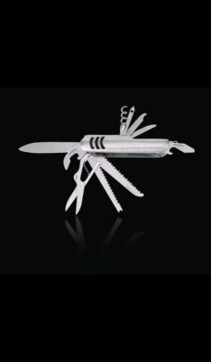 Multifunctional Swiss army knife portable folding stainless steel fruit knife