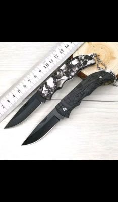 Stainless steel boutique folding camouflage cover fruit knife