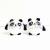 4-Inch Small Goods Pendant 10-15cm Panda Doll Keychain Prize Claw Doll Wedding Event Gift Plush Toy