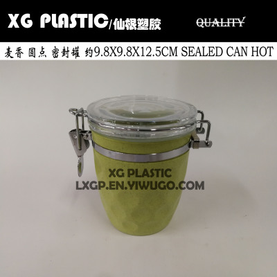 550ML Fashion Storage Food Container Dry Fruit Tank Sealed Bottle Can Jar with lid canister Kitchen New Wheat Straw Box