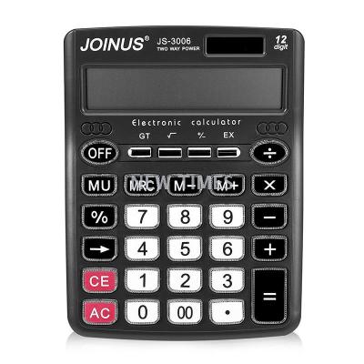 Manufacturers direct js-3006 calculator solar cell dual large screen office calculator
