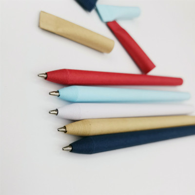 Paper system ballpoint pen kraft paper environmental protection roll pen neutral pen manufacturers direct sales