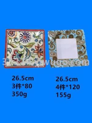 Melamine tableware Melamine plate imitation ceramic plate us resistant dish plate design variety complete