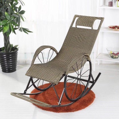 Rocking Chair Rattan Chair Recliner Home Rocking Chair Leisure Chair Balcony Lounge Chair Recliner Chair Nap Easy Chair