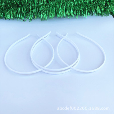 Factory Direct Sales 5mm Radian Toothless 100% Environmentally Friendly Plastic Hair Embryo Headband DIY Hairband Semi-Finished Products Wholesale